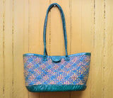 Green Diamond woven bag