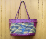 Purple Blue Symbol woven bag
