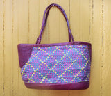 Purple Diamond woven bag